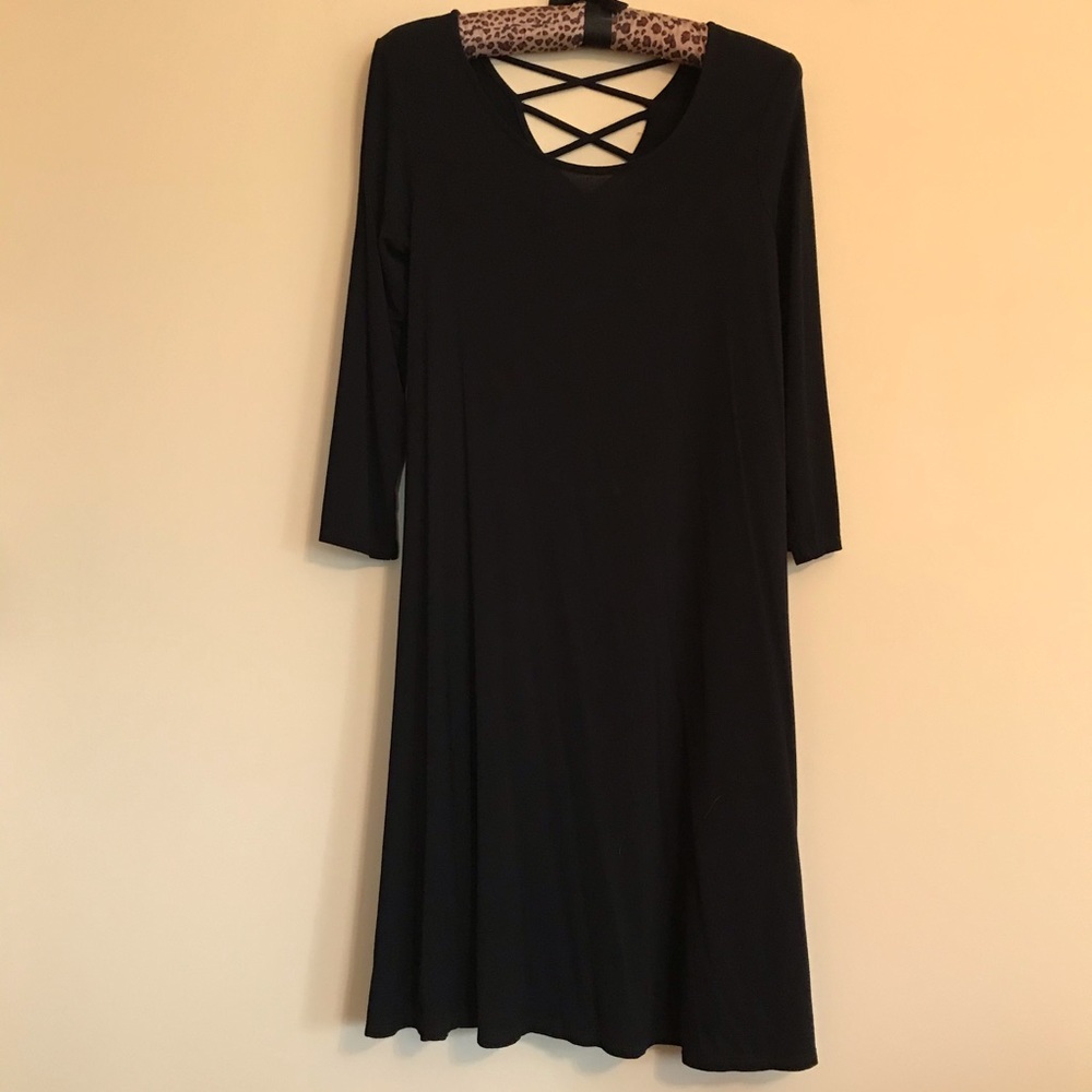 Simple Black Flowy Dress Size XS
